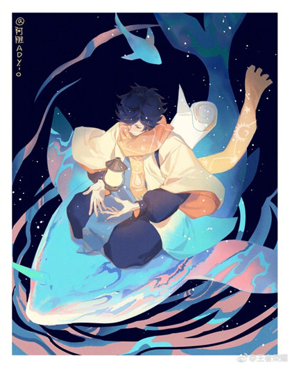 《王者荣耀》庄周云端筑梦师同人图