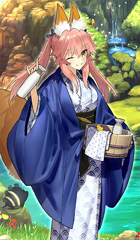 英灵旅装:玉藻前(★★★★) 推荐指数:s(颜值分)        祝·「fate
