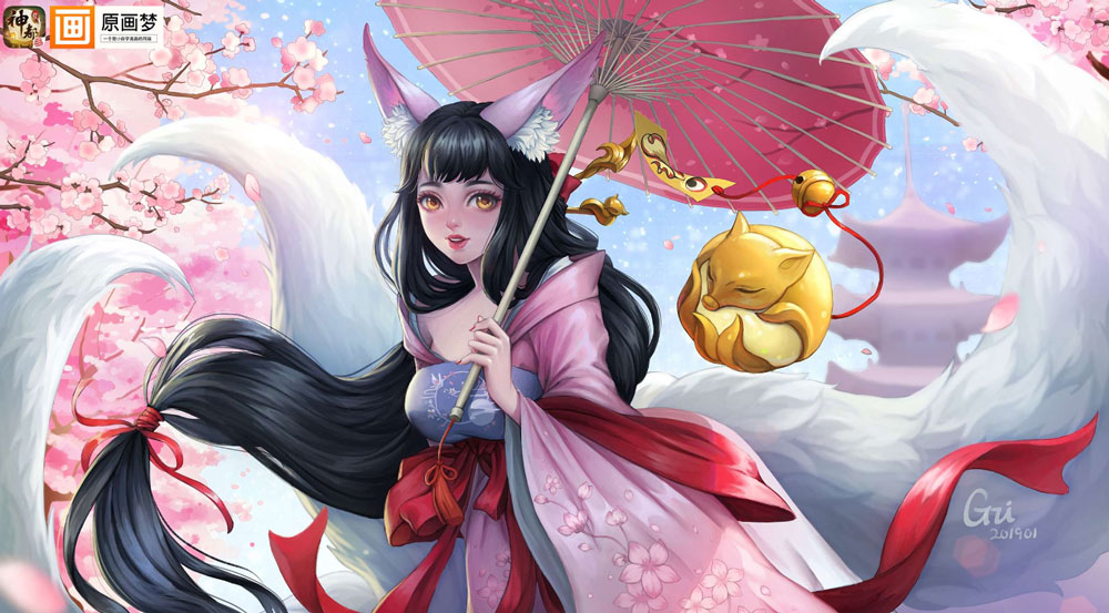 涂山小月一直备受众多降妖师们喜爱,在此次同人绘画大赛中其也