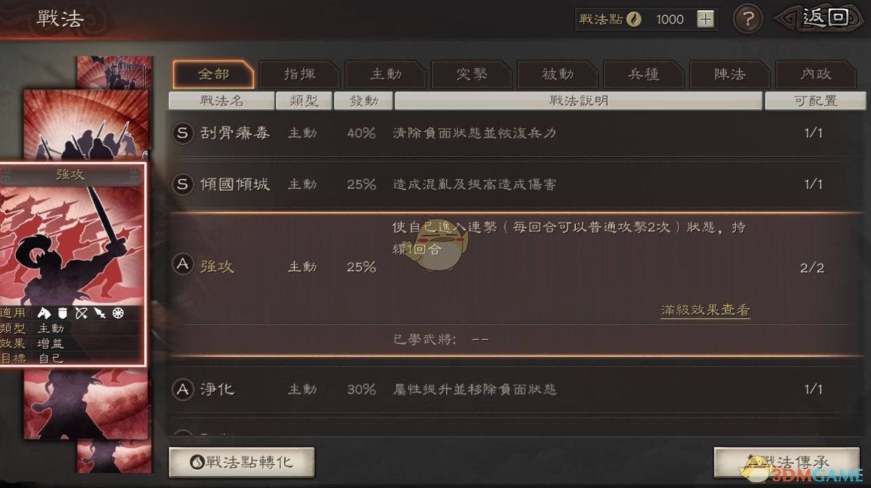 三国志战略版不同类型战法用途一览