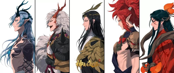 烈酒熏人醉,鬼火灼妖邪 《神都夜行录》x《阴阳师》联动同人插画赏