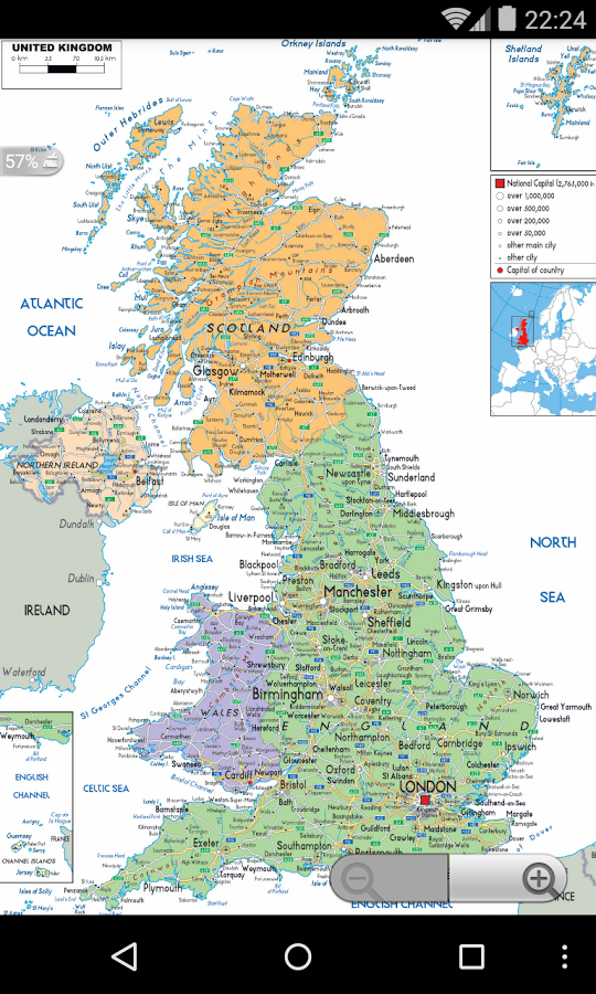 英国地图轮廓剪贴画(矢量图)