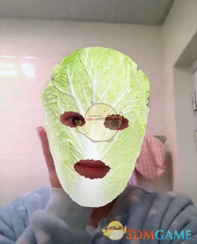 抖音白菜叶子敷面膜的特效在哪里