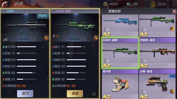 《穿越火线:枪战王者》巴雷特属性评测
