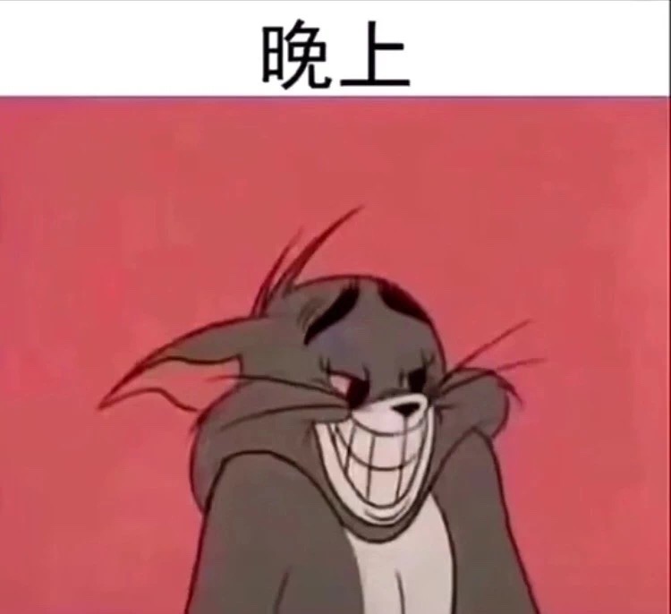抖音汤姆猫早中晚的状态表情包分享