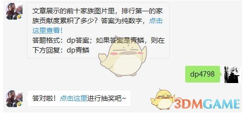文章展示的前十家族图片里，排行第一的家族贡献度累积了多少