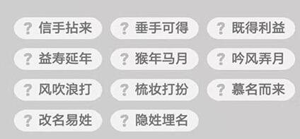 《成语升官记》榜眼第234关答案