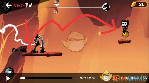 《忍者必须死3》3V3图炎之窟怎么过