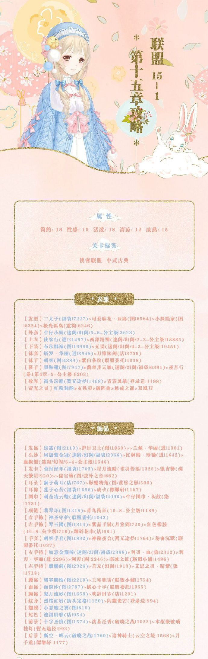 《奇迹暖暖》【联盟委托】15-1攻略