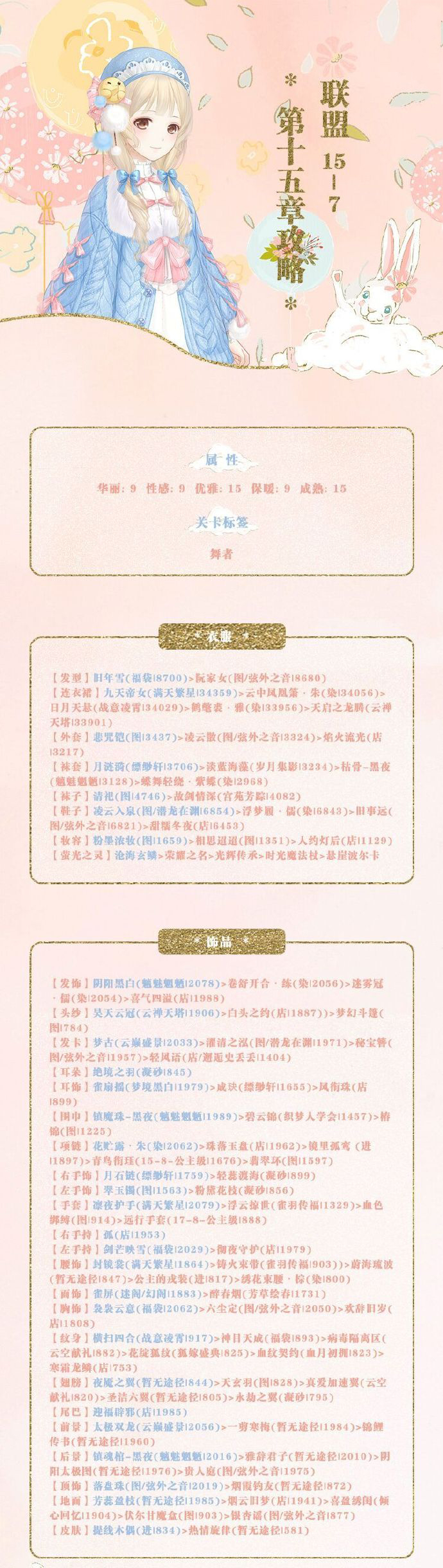 《奇迹暖暖》【联盟委托】15-7攻略