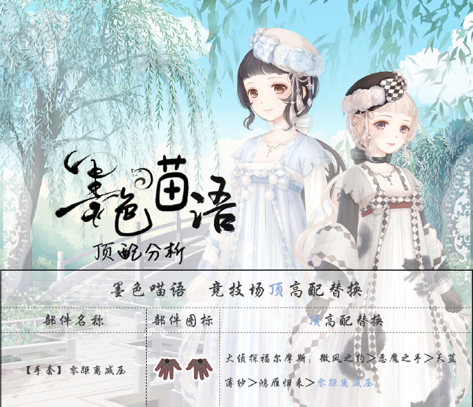 《奇迹暖暖》墨色喵语顶配分析