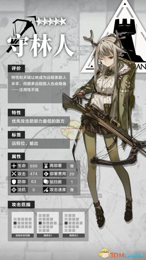 《明日方舟》五星干员狙击守林人分析介绍