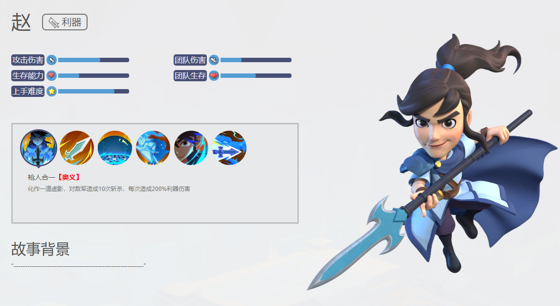 《梦塔防》手游利器武将赵介绍
