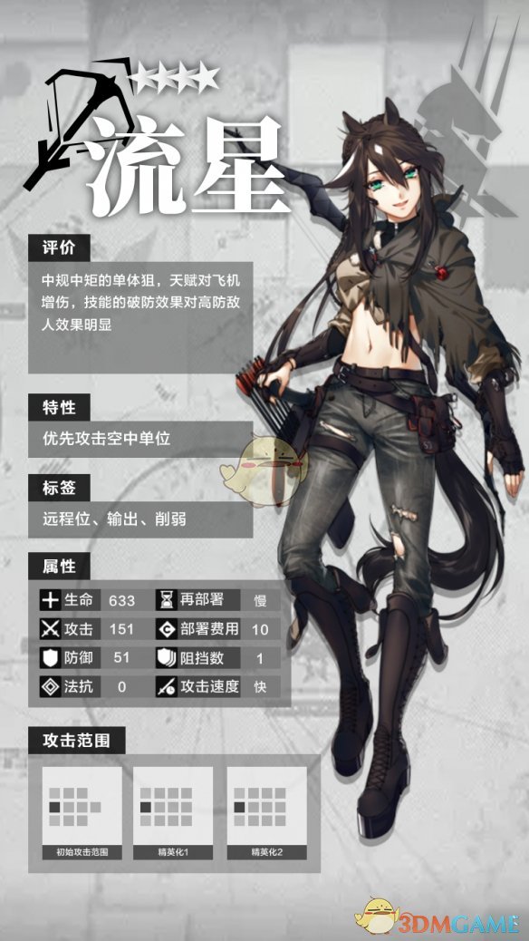 《明日方舟》四星干员狙击流星分析介绍