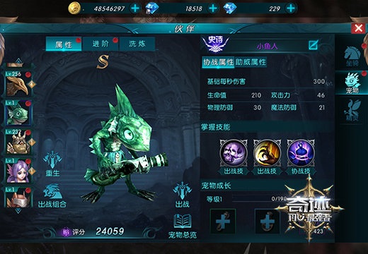 《奇迹:最强者》猎魔人宠物搭配