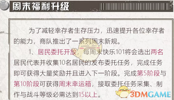 《明日之后》周末新规福利介绍