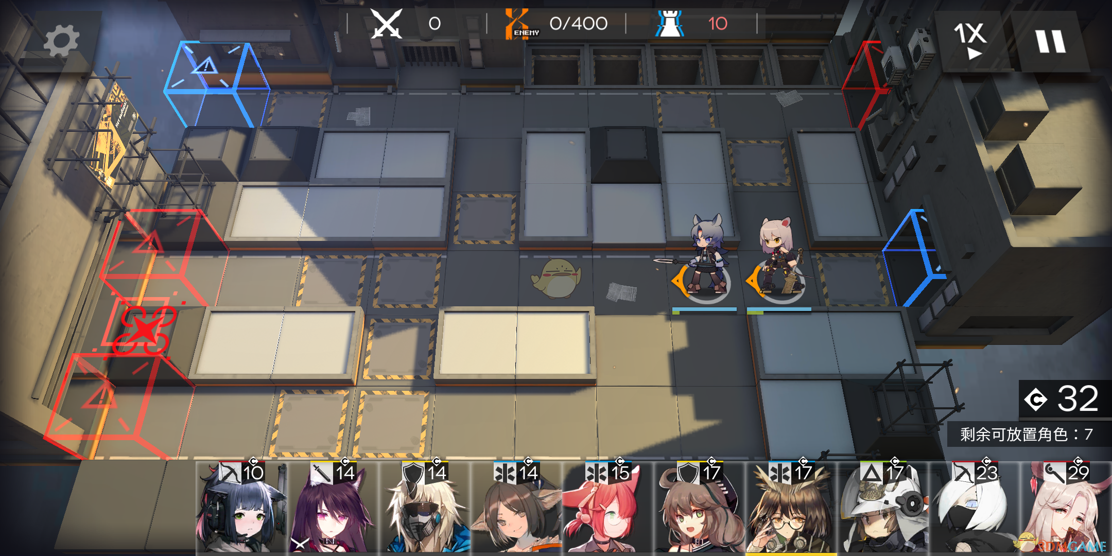 《明日方舟》公测切城400杀攻略