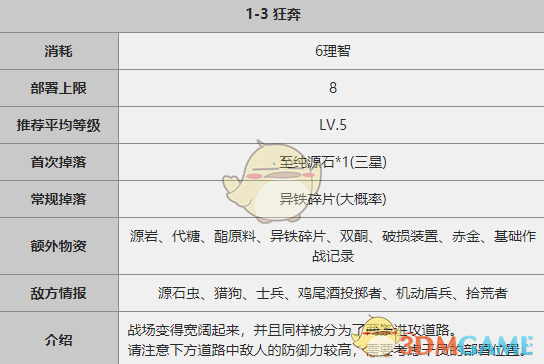 《明日方舟》1-3关卡攻略