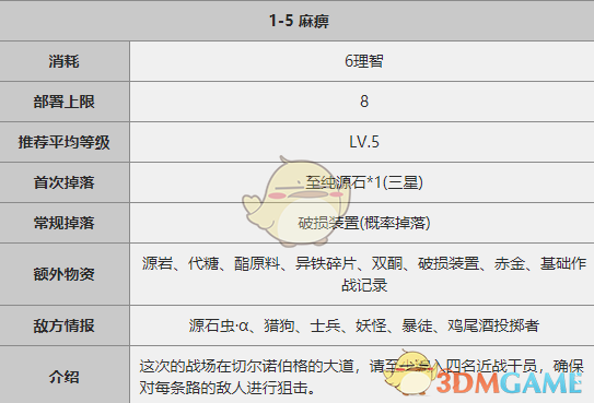 《明日方舟》1-5关卡攻略