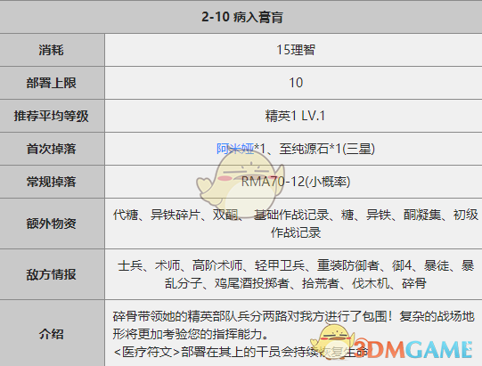 《明日方舟》2-10通关攻略