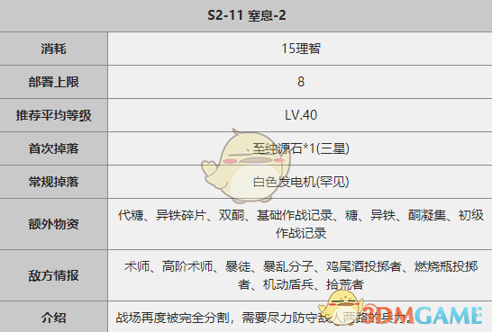 明日方舟S2-11关卡攻略