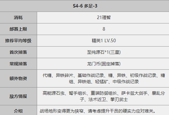 明日方舟S4-6关卡攻略