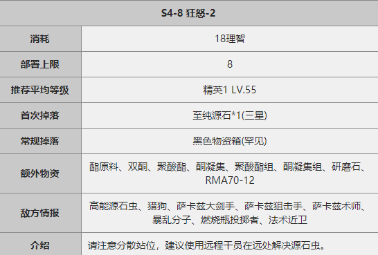 明日方舟S4-8关卡攻略