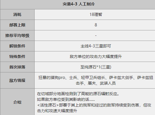 《明日方舟》突袭4-3关卡攻略