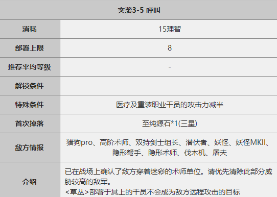 《明日方舟》突袭3-5关卡攻略