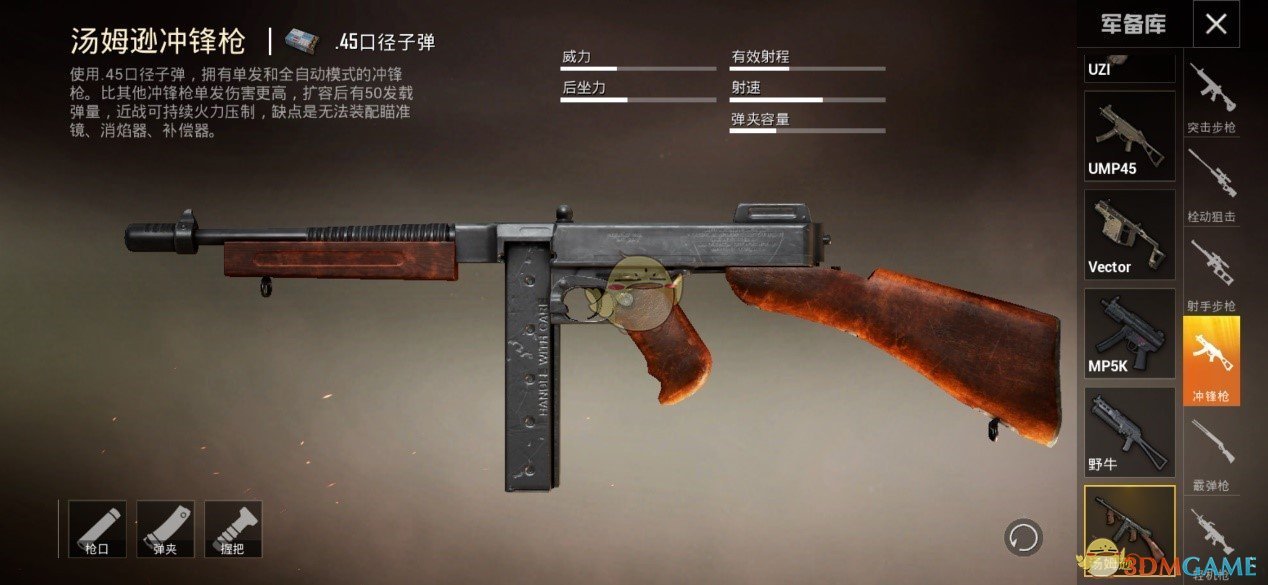 《和平精英》冲锋枪对比攻略解析