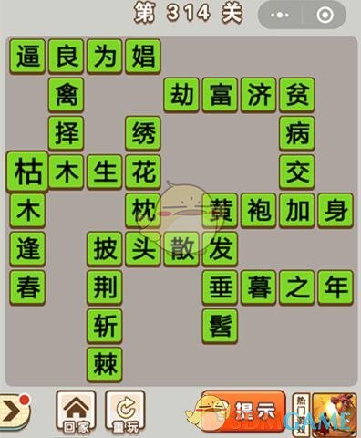 《成语中状元》第314关答案