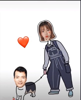 抖音牵狗头像高清图片分享