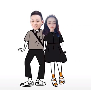 抖音牵狗头像高清图片分享
