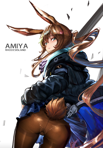 《明日方舟》天火&阿米娅黑丝美图分享