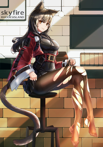 《明日方舟》天火&阿米娅黑丝美图分享