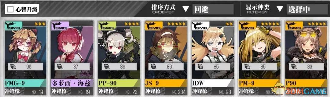 《少女前线》必练联动SMG人形多萝茜搭配推荐