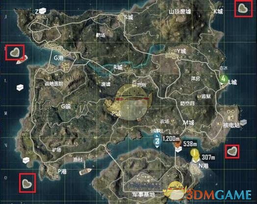 《和平精英》爱心岛位置分享