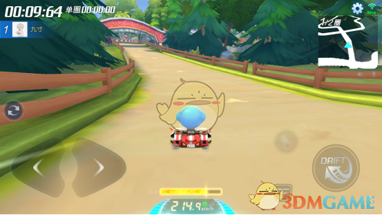 《跑跑卡丁车手游》L2赛道森林发卡详解