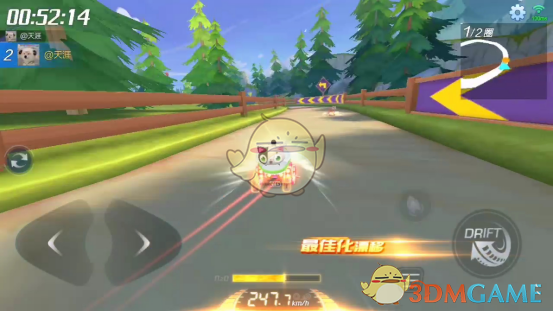 《跑跑卡丁车手游》L2赛道森林发卡详解