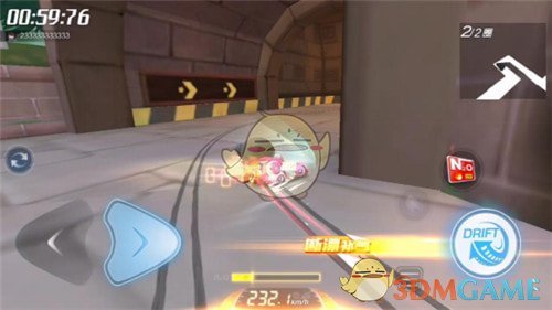 《跑跑卡丁车手游》L2地图城镇万里长城跑法