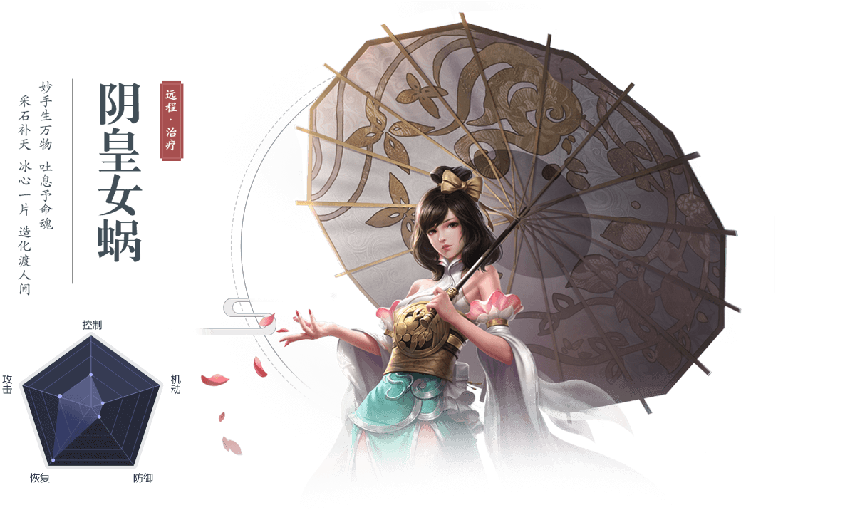 《逍遥诀》阴皇女娲技能介绍