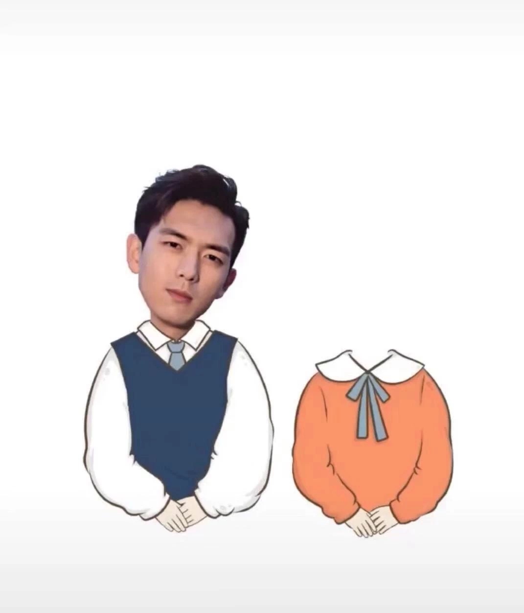 抖音李现情侣P图素材分享