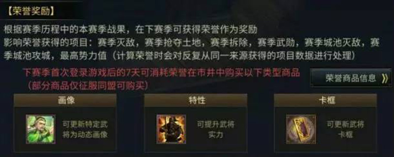 率土之滨荣誉怎么结算的缩略图