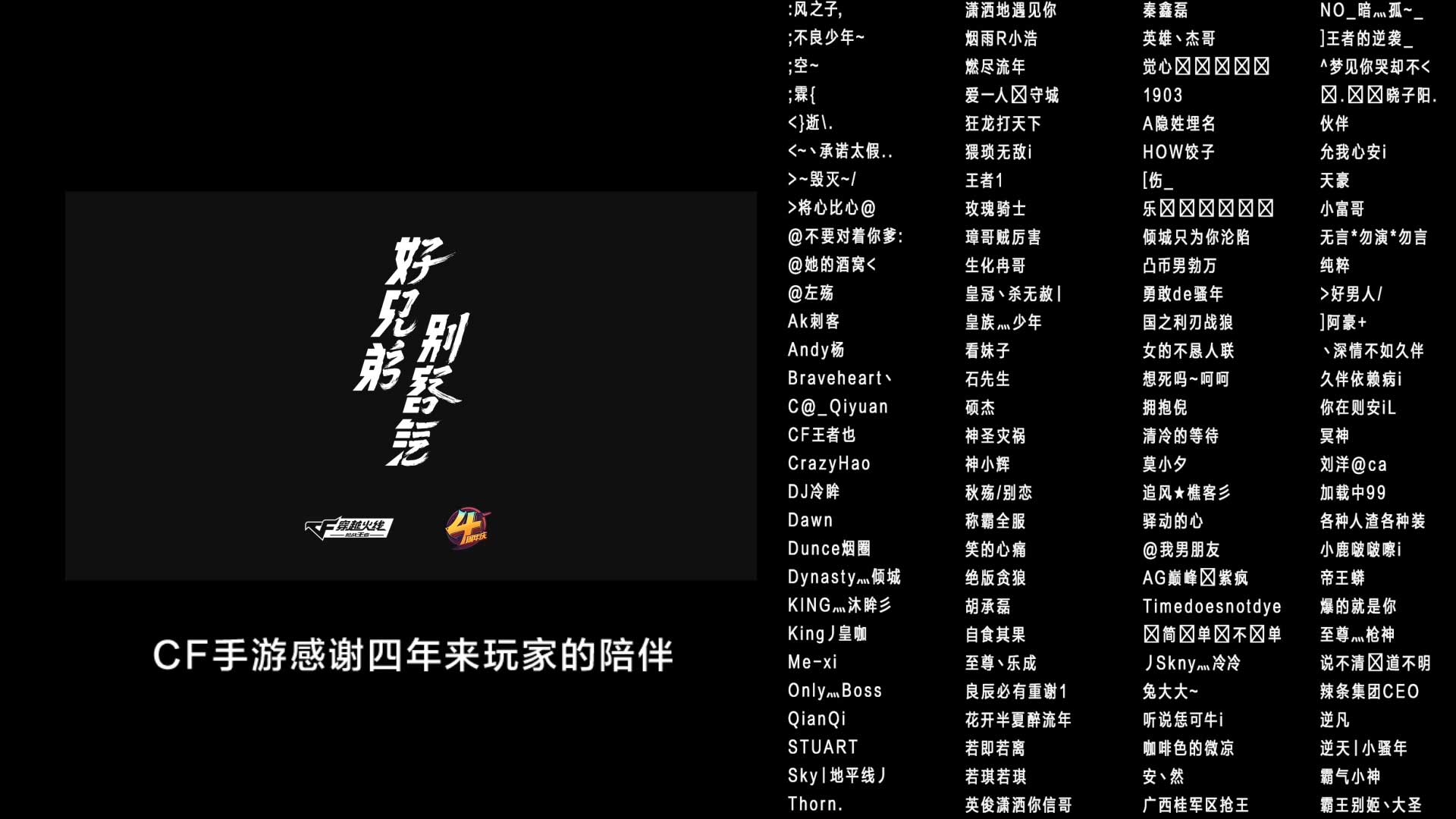 四万名玩家“参演”?愿这支CF手游四周年“大片”,能叫醒你取战友的回忆