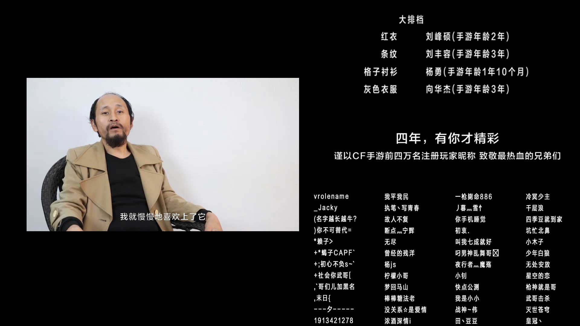 四万名玩家“参演”?愿这支CF手游四周年“大片”,能叫醒你取战友的回忆