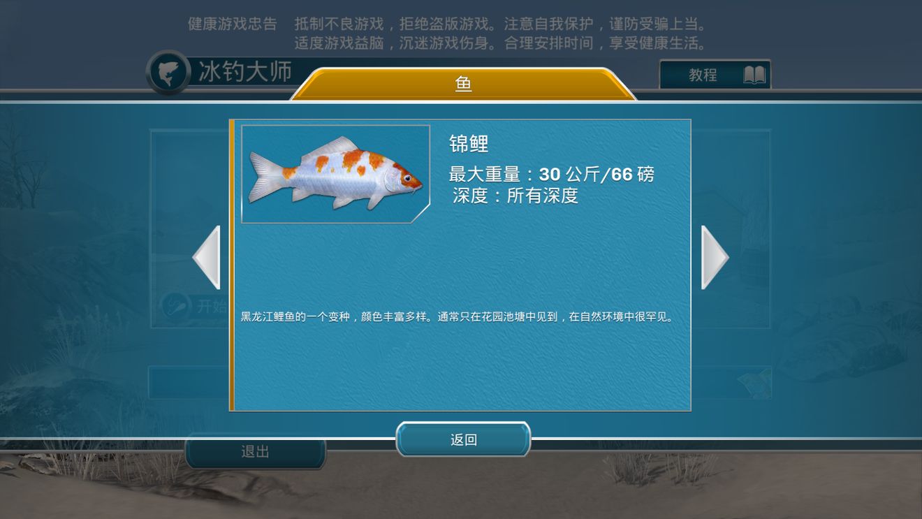 《冰钓大师》钓锦鲤方法介绍