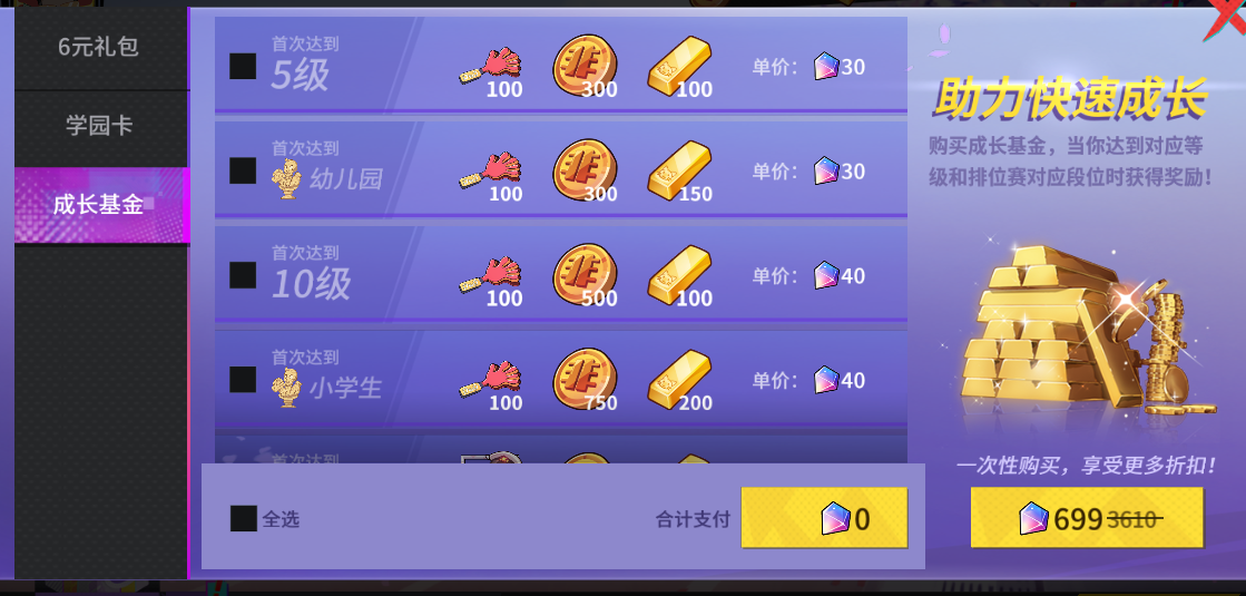 《非人学园》成长基金优化改版攻略
