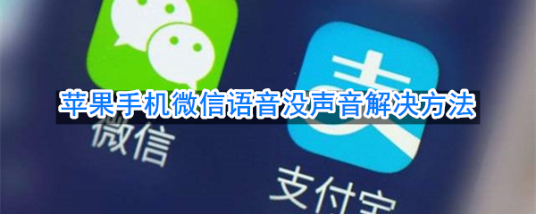 苹果手机微信语音没声音解决方法