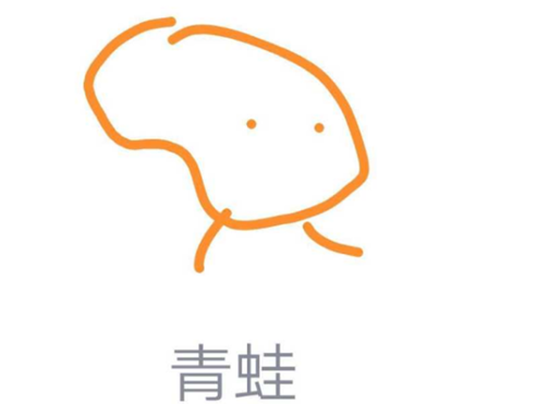 《QQ》画图红包青蛙简笔画
