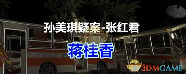 《孙美琪疑案-张红君》二级线索——蒋桂香